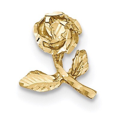 Diamond -cut Rose Chain Slide 14k Gold Satin K5316, MPN: K5316, 886774616704