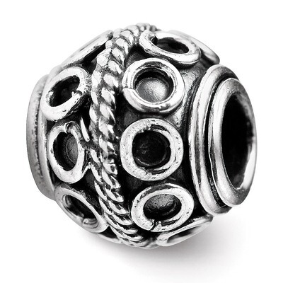 Artisan Bead - Sterling Silver QRS1830, MPN: QRS1830, 883957310336