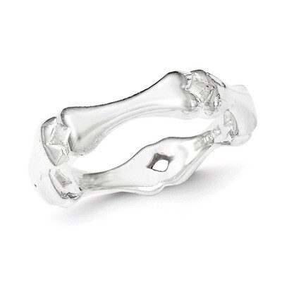 Polished Bone Ring Sterling Silver QR6223-6