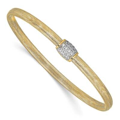 Leslie&#39;s CZ Polished Stretch Bangle 14k Gold HB-LF1462, MPN: LF1462, 191101394942