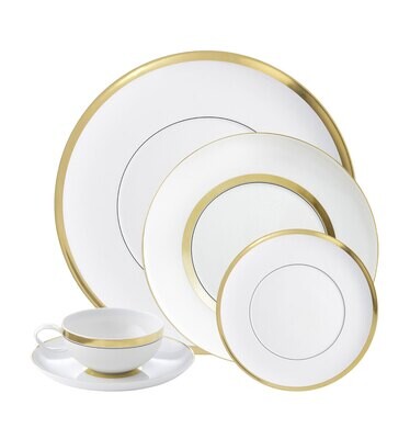 Vista Alegre Domo Gold 5 Piece Place Setting 21126402, MPN: 21126402, 5601266676548