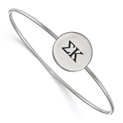 Sigma Kappa Enameled Slip-on Bangle Sterling Silver SS025SKP-7, MPN: SS025SKP-7, 886774604640