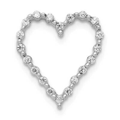 1/5Ct. Diamond Heart Slide 14k White Gold PM4887-020-WA, MPN: PM4887-020-WA, 818050011934