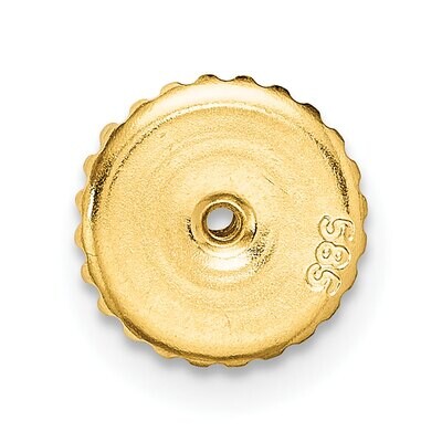 2 Hole Threaded Ear Nut 14k Yellow Gold YG719, MPN: YG719,