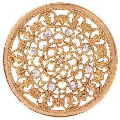 Nikki Lissoni Curly Fantasy Gold-Plated 43mm Coin C1250GL, MPN: C1250GL, 8718627465905