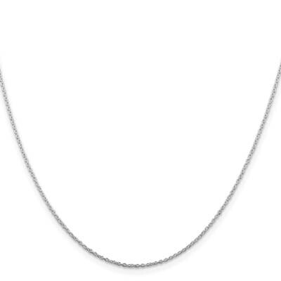 1mm Cable Chain 22 Inch Sterling Silver Rhodium-Plated QCL030R-22, MPN: QCL030R-22,