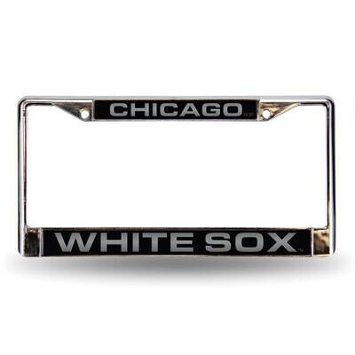 MLB Chicago White Sox Blk Laser Chrome Car License Plate Frame GC7015, MPN: GC7015, 94746402747