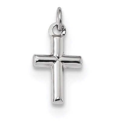 Polished Cross Pendant 14k white Gold XR1551, MPN: XR1551, 886774105352
