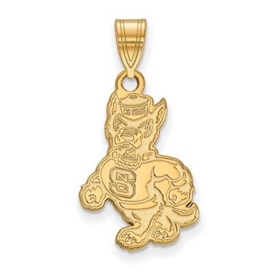 North Carolina State University Large Pendant 14k Yellow Gold 4Y061NCS, MPN: 4Y061NCS, 886774885926