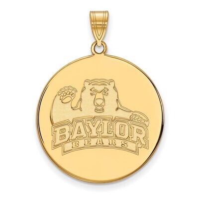 Baylor University x-Large Disc Pendant Gold-plated Silver GP044BU, MPN: GP044BU, 886774943381