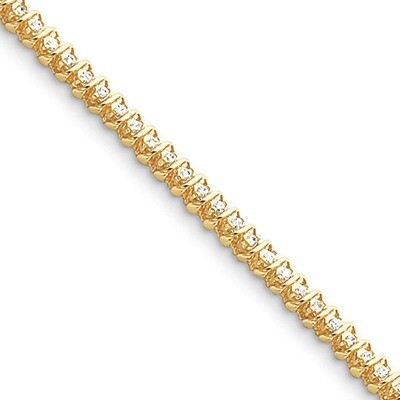 Diamond tennis bracelet 14k Gold X2000AAA, MPN: X2000AAA, 883957196404