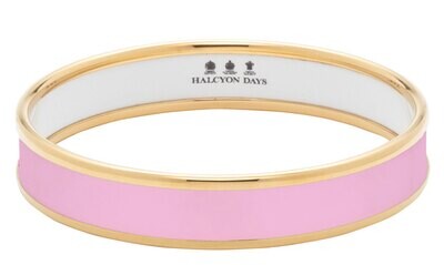 Halcyon Days 1cm Pale Pink Gold Medium Bangle Bracelet PBPLA2610GM, MPN: PBPLA2610GM,