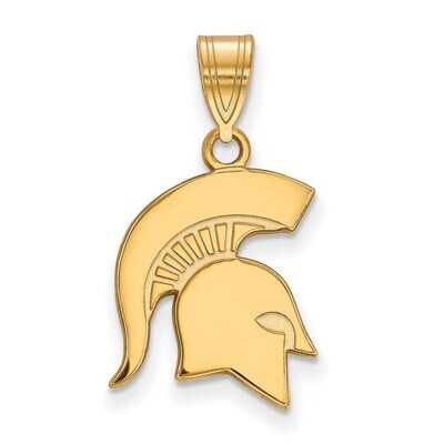 Michigan State University Medium Pendant 14k Yellow Gold 4Y045MIS, MPN: 4Y045MIS, 886774882383