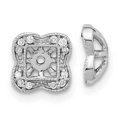 Diamond Earring Jackets 14k White Gold EM8578-008-WA, MPN: EM8578-008-WA, 883957973340