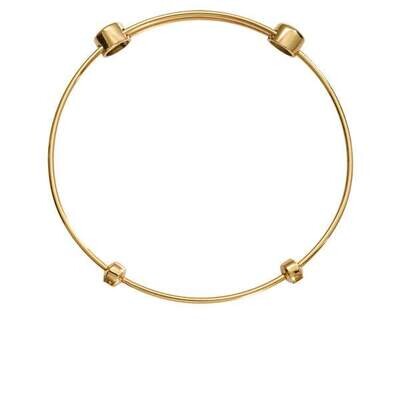 Nikki Lissoni Charm Bangle Gold-Plated 21cm 8.2 inch B1060G21, MPN: B1060G21, 8718819235569