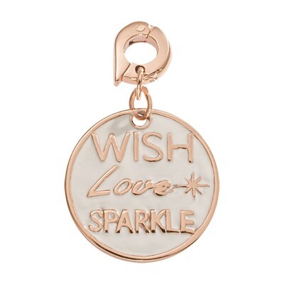 Nikki Lissoni Wish. Love. Sparkle. Charm Rose Gold-Plated 20mm D1111RGM, MPN: D1111RGM, 87188192343…