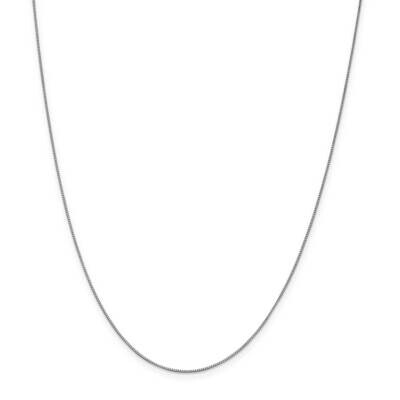 16 Inch .7mm Box Chain 10k White Gold 10KWB050-16, MPN: 10KWB050-16, 886774539959