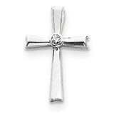 Diamond cross pendant 14k white Gold XP81WVS, MPN: XP81WVS,