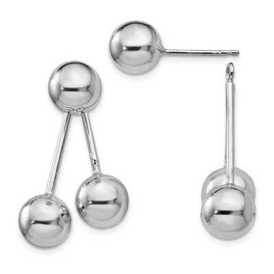 Leslie&#39;s Ball Post Earrings Sterling Silver Polished HB-QLE1029, MPN: QLE1029, 191101638909