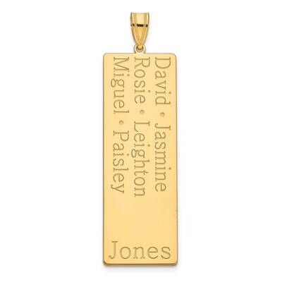 6 Name Family Pendant 14k Gold XNA1280Y, MPN: XNA1280Y,