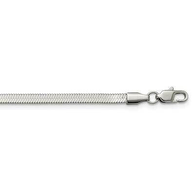 3.90mm 20 Inch Herringbone Chain Stainless Steel Polished SRN2872-20, MPN: SRN2872, 191101868917