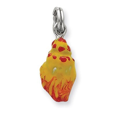 Enamel Conch Shell Charm Sterling Silver QC6331