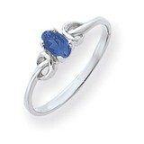 Tanzanite Ring 14k white Gold 5x3mm Oval Y4651T, MPN: Y4651T, 883957563770