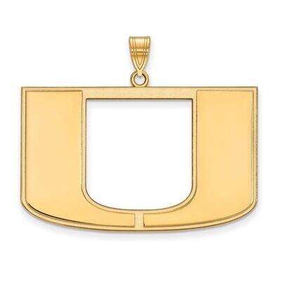 University of Miami x-Large Pendant 14k Yellow Gold 4Y005UMF, MPN: 4Y005UMF, 886774864532