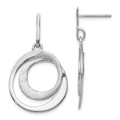 Leslie&#39;s Radiant Essence Textured Post Dangle Earrings Sterling Silver HB-QLE1205, MPN: QLE1205, 19…