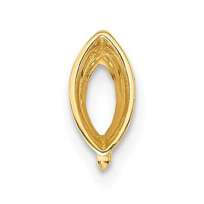 Marquise Bezel with Airline 2.25 x 1mm Setting 14k Yellow Gold YG267, MPN: YG267,