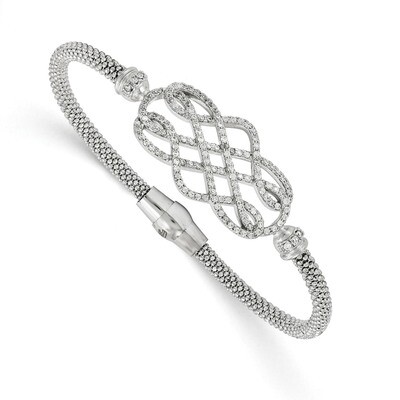 Leslie&#39;s CZ Polished Bracelet Sterling Silver HB-QLF571, MPN: QLF571, 191101555329