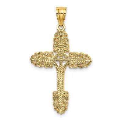 Beaded Cross Charm 14k Gold K8361, MPN: K8361, 637218016303