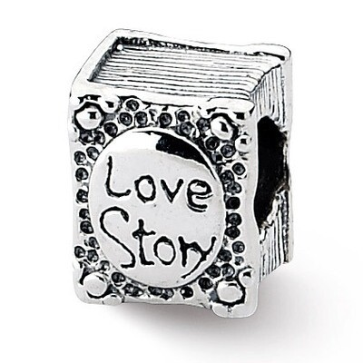 Love Story Book Bead - Sterling Silver QRS1904, MPN: QRS1904, 883957311005