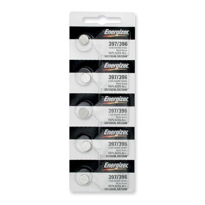 Energizer Watch Batteries Package of 5 WB397, MPN: WB397, 39800080899