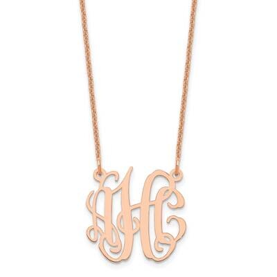 Extra Small Polished Monogram Necklace 14k Rose Gold XNA546R, MPN: XNA546R,