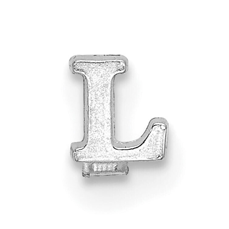 Casted Letter L 14k White Gold WG2219L, MPN: WG2219L,