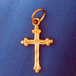 Dazzlers Jewelry Cross Pendant Necklace Charm Bracelet in Yellow, White or Rose Gold 8358, MPN: DZ-…