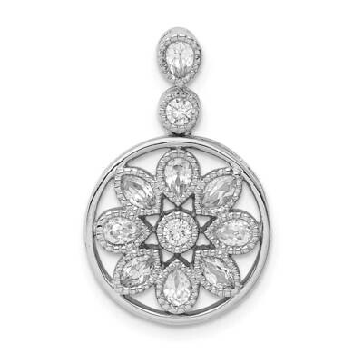 Floral Diamond Chain Slide 24 Inch 14k White Gold PM8456-050-WA, MPN: PM8456-050-WA,