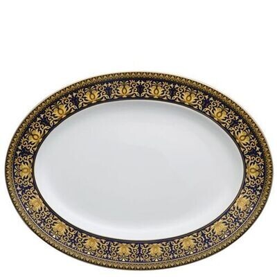 Versace Medusa Blue Platter 15 3/4 inch, MPN: 19325-409620-12740, 790955217041