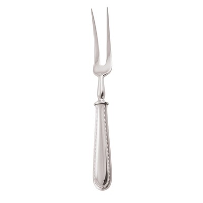 Sambonet perles carving fork 9 3/4 inch - silverplated on 18/10 stainless steel, MPN: 52702-62, 790…