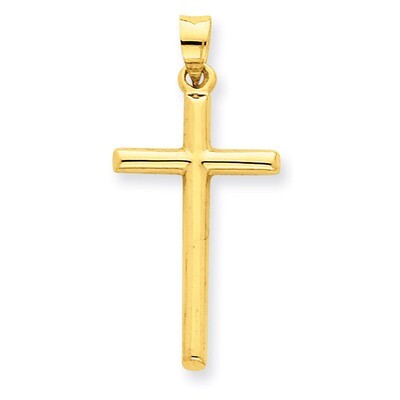 Hollow Cross Pendant 14k Gold Polished C3625, MPN: C3625, 883957898155