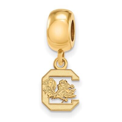 University of South Carolina Bead Charm x-Small Dangle Gold-plated Silver GP035USO, MPN: GP035USO, …