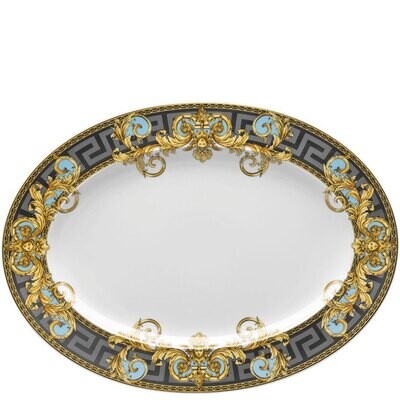Versace Bleu Prestige Gala Platter 15 3/4 Inch, MPN: 19325-403638-12740, 790955989283