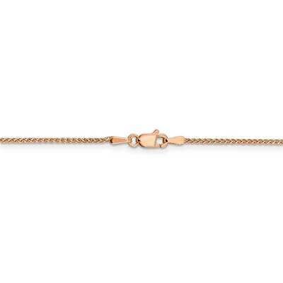 30 Inch Diamond-cut 1.2mm Spiga Chain 14k Rose Gold RSC5-30, MPN: RSC5-30, 886774591636