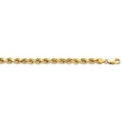 4.9mm Semi-Solid Diamond-Cut Rope Chain 20 Inch 14k Gold DH035-20, MPN: DH035-20, 883957175195