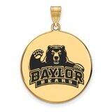 Baylor University x-Large Enamel Disc Pendant Gold-plated Silver GP050BU, MPN: GP050BU, 886774947181