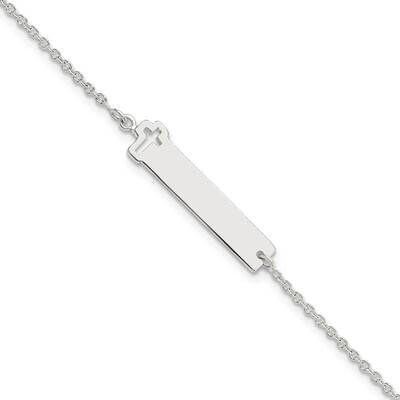 Cross Id 7 Inch Bracelet Sterling Silver Polished QID228-7, MPN: QID228-7, 191101784187
