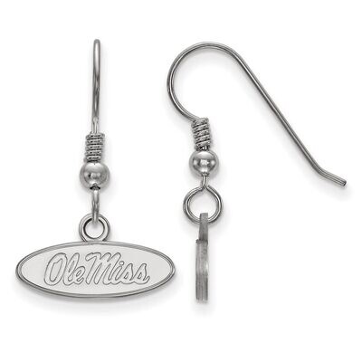 University of Missisippi Extra Small Dangle Earring Wire Sterling Silver SS006UMS, MPN: SS006UMS, 8…