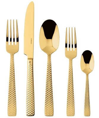 Sambonet Cortina Gold 5 Piece Place Setting S.H. 52722G93, MPN: 52722G93, 790955136977
