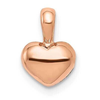 3-D Heart Charm 14k Rose Gold Polished M2076R, MPN: M2076R, 637218174065